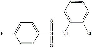 N-(2-chlorophenyl)-4-fluorobenzenesulfonamide Struktur