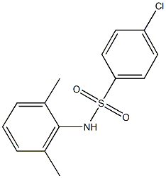 4-chloro-N-(2,6-dimethylphenyl)benzenesulfonamide Struktur