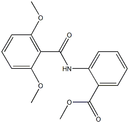 methyl 2-[(2,6-dimethoxybenzoyl)amino]benzoate Struktur