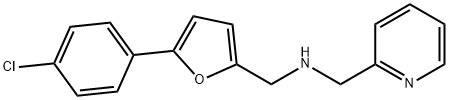 N-{[5-(4-chlorophenyl)-2-furyl]methyl}-N-(2-pyridinylmethyl)amine Struktur