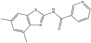 N-(4,6-dimethyl-1,3-benzothiazol-2-yl)nicotinamide Struktur