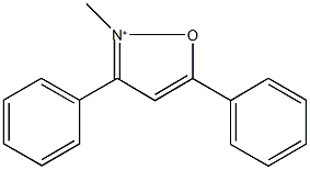 2-methyl-3,5-diphenylisoxazol-2-ium Struktur