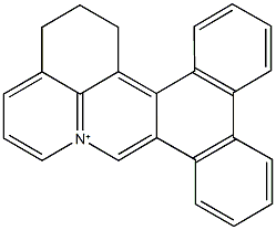 14H,15H,16H-dibenzo[i,k]pyrido[3,2,1-de]phenanthridinium Struktur