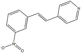 4-(2-{3-nitrophenyl}vinyl)pyridine Struktur