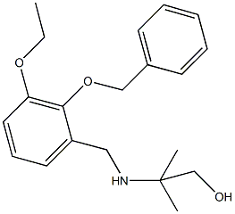 2-{[2-(benzyloxy)-3-ethoxybenzyl]amino}-2-methyl-1-propanol Struktur