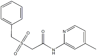 2-(benzylsulfonyl)-N-(4-methyl-2-pyridinyl)acetamide Struktur