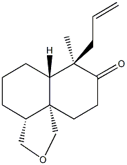 7-allyl-7-methyloctahydronaphtho[1,8a-c]furan-8(3H)-one Struktur