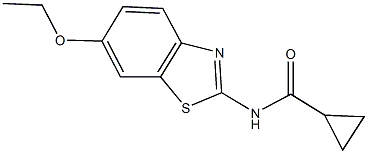 N-(6-ethoxy-1,3-benzothiazol-2-yl)cyclopropanecarboxamide Struktur