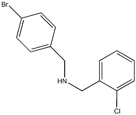 N-(4-bromobenzyl)-N-(2-chlorobenzyl)amine Struktur