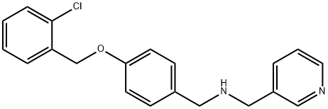 N-{4-[(2-chlorobenzyl)oxy]benzyl}-N-(3-pyridinylmethyl)amine Struktur