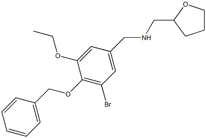 N-[4-(benzyloxy)-3-bromo-5-ethoxybenzyl]-N-(tetrahydro-2-furanylmethyl)amine Struktur