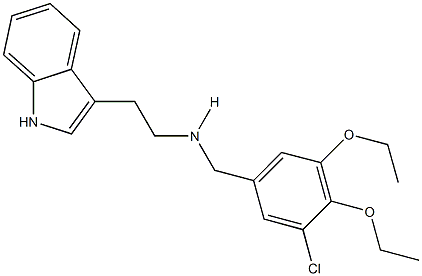 N-(3-chloro-4,5-diethoxybenzyl)-N-[2-(1H-indol-3-yl)ethyl]amine Struktur