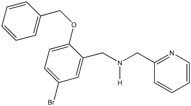 N-[2-(benzyloxy)-5-bromobenzyl]-N-(2-pyridinylmethyl)amine Struktur