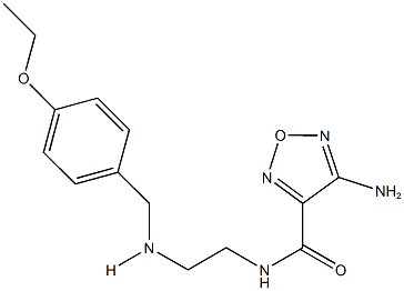 4-amino-N-{2-[(4-ethoxybenzyl)amino]ethyl}-1,2,5-oxadiazole-3-carboxamide Struktur