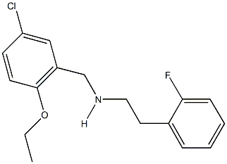 N-(5-chloro-2-ethoxybenzyl)-N-[2-(2-fluorophenyl)ethyl]amine Struktur