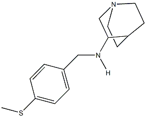 N-(1-azabicyclo[2.2.2]oct-3-yl)-N-[4-(methylsulfanyl)benzyl]amine Struktur