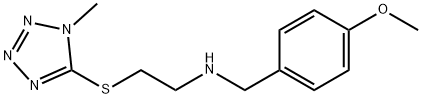 N-(4-methoxybenzyl)-N-{2-[(1-methyl-1H-tetraazol-5-yl)sulfanyl]ethyl}amine Struktur