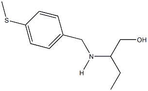 2-{[4-(methylsulfanyl)benzyl]amino}-1-butanol Struktur