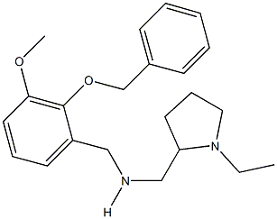 N-[2-(benzyloxy)-3-methoxybenzyl]-N-[(1-ethyl-2-pyrrolidinyl)methyl]amine Struktur