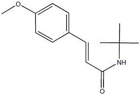 N-(tert-butyl)-3-(4-methoxyphenyl)acrylamide Struktur