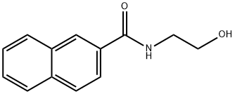 N-(2-hydroxyethyl)-2-naphthamide Struktur