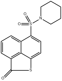 6-(1-piperidinylsulfonyl)-2H-naphtho[1,8-bc]thiophen-2-one Struktur