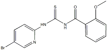 N-(5-bromo-2-pyridinyl)-N'-(2-methoxybenzoyl)thiourea Struktur