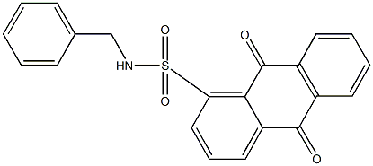 N-benzyl-9,10-dioxo-9,10-dihydro-1-anthracenesulfonamide Struktur