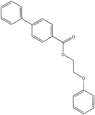 2-phenoxyethyl [1,1'-biphenyl]-4-carboxylate Struktur