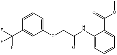 methyl 2-({[3-(trifluoromethyl)phenoxy]acetyl}amino)benzoate Struktur