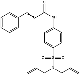 N-{4-[(diallylamino)sulfonyl]phenyl}-3-phenylacrylamide Struktur