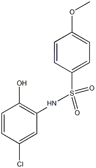 N-(5-chloro-2-hydroxyphenyl)-4-methoxybenzenesulfonamide Struktur