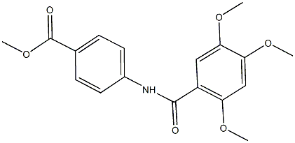 methyl 4-[(2,4,5-trimethoxybenzoyl)amino]benzoate Struktur