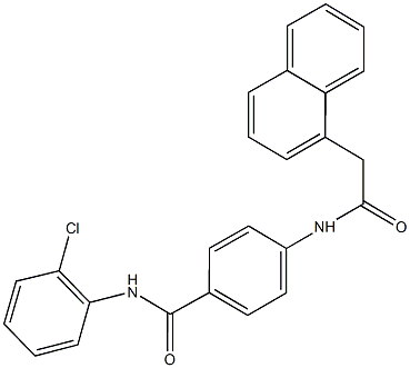 N-(2-chlorophenyl)-4-[(1-naphthylacetyl)amino]benzamide Struktur