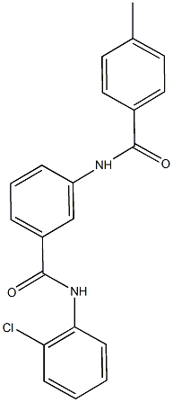 N-(2-chlorophenyl)-3-[(4-methylbenzoyl)amino]benzamide Struktur