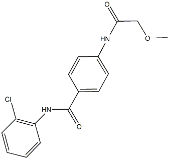 N-(2-chlorophenyl)-4-[(methoxyacetyl)amino]benzamide Struktur