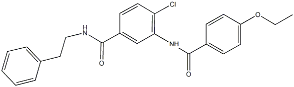 4-chloro-3-[(4-ethoxybenzoyl)amino]-N-(2-phenylethyl)benzamide Struktur