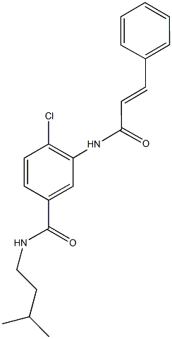 4-chloro-3-(cinnamoylamino)-N-isopentylbenzamide Struktur