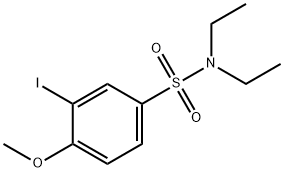 N,N-diethyl-3-iodo-4-methoxybenzenesulfonamide Struktur