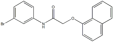 N-(3-bromophenyl)-2-(1-naphthyloxy)acetamide Struktur