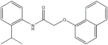 N-(2-isopropylphenyl)-2-(1-naphthyloxy)acetamide Struktur