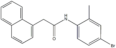 N-(4-bromo-2-methylphenyl)-2-(1-naphthyl)acetamide Struktur