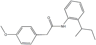 N-(2-sec-butylphenyl)-2-(4-methoxyphenyl)acetamide Struktur