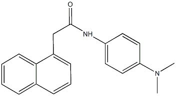 N-[4-(dimethylamino)phenyl]-2-(1-naphthyl)acetamide Struktur