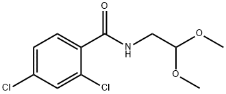 2,4-dichloro-N-(2,2-dimethoxyethyl)benzamide Struktur