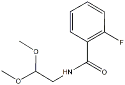 N-(2,2-dimethoxyethyl)-2-fluorobenzamide Struktur