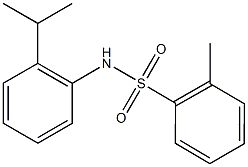 N-(2-isopropylphenyl)-2-methylbenzenesulfonamide Struktur