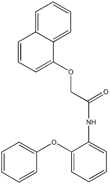 2-(1-naphthyloxy)-N-(2-phenoxyphenyl)acetamide Struktur