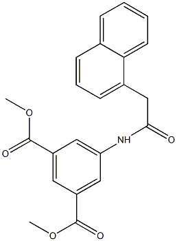 dimethyl 5-[(1-naphthylacetyl)amino]isophthalate Struktur