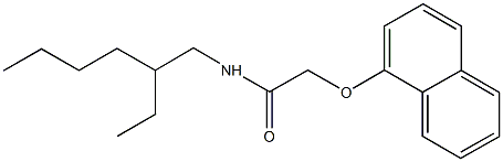 N-(2-ethylhexyl)-2-(1-naphthyloxy)acetamide Struktur